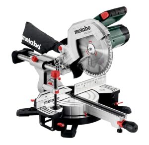 Metabo Kapp- und Gehrungssäge KGS 254 M mit Precision Cut Line, 254 mm Sägeblatt und Zugfunktion - 2 m Kabellänge