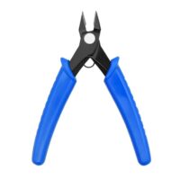 MIETONG Seitenschneider Klein - Blauer Drahtschneider mit abgewinkeltem Präzisionskohlenstoffstahl für Modellbau und Werkzeuge