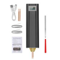 MINENICE Akku Punktschweißgerät, 80 Gänge Mini Punktschweißgerät Handheld Punktschweißgerät mit 5000mAh Akku für Nickelbleche 0,1-0,2 mm, Eisen, Edelstahlblechen, Auto und Manuellen Modus