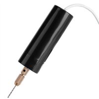 Mini Bohrmaschine, Handbohrmaschine, Drillbohrer mit USB-Kabel und 3 Bohrern, inklusive Schraubenschlüssel für DIY-Projekte und kleine Handwerksaufgaben