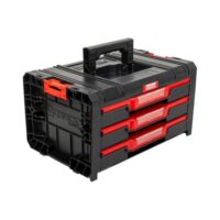 XL modulares Werkzeugorganisationssystem für Privat und Gewerbe, Trolley mit Schubladen und Sortimentskisten, robuster Rollwagen für Heimwerker, Handwerker und Profis