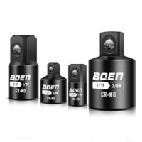 Mr.wintek Stecknuss Adapter, 4-teiliges Set für Kfz-Reparaturen und -Wartung, Chrom-Molybdän-Stahl, schwarze Manganphosphat-Beschichtung