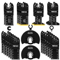 Multitool-Sägeblätter-Set 27 tlg, universelles Zubehör für Makita Dewalt Parkside Ryobi AEG und mehr. Oszillierende Sägeblätter zum Schneiden von Metall, Holz, Schrauben.