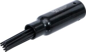 Nadelentroster-Kopf BGS 3515-1 für Druckluftmeißer mit 10 mm Rundschaft, hochwertiges Werkzeug zum Entrosten und Entfernen von Lacken