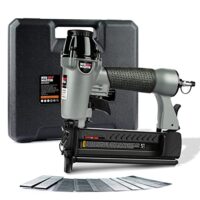NEU MASTER Druckluftnagler, 2 in 1 Drucklufttacker mit Transportkoffer inkl. 800 Nägel und 200 Klammern für Werkstatt und Haus