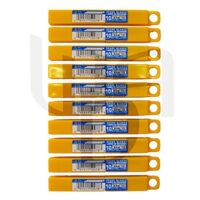 Olfa Ersatzklingen 100er Pack, 30 Grad Klingen, 9mm Cuttermesser, hochwertig gefertigt und ideal für Heimwerker und Profis geeignet.