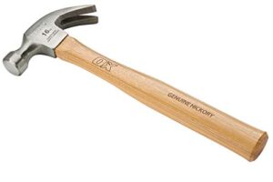OX Tools Trade Hickory Griff Klaue Hammer - 450g, hochwertiger amerikanischer Hickorygriff, geschmiedeter Stahlkopf, polierter Kopf mit lasermarkiertem Gewicht, ideal für Heimwerkerprojekte und -aktivitäten