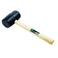 OX Trade Black Rubber Mallet - 24 oz: Gummiklopfer für Setzen von Fliesen, intelligenter und sicherer Einsatz