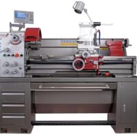 PAULIMOT Drehmaschine PM5000 Professional mit 400 Volt Motor und Messsystem für Heimwerker und Handwerker, professionelle Drehmaschine mit integriertem Messsystem und hochwertigem 4-Achsen-Messsystem
