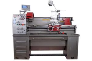 PAULIMOT Drehmaschine PM5000 Professional mit 400 Volt Motor und Messsystem für Heimwerker und Handwerker, professionelle Drehmaschine mit integriertem Messsystem und hochwertigem 4-Achsen-Messsystem