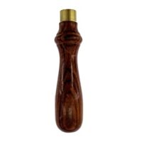 Hochwertiges Feilenheft für Heimwerker und Profis, besteht aus Rosenholz mit Messing-Zwinge, breite des Angel bis 13 mm