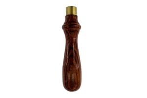 Hochwertiges Feilenheft für Heimwerker und Profis, besteht aus Rosenholz mit Messing-Zwinge, breite des Angel bis 13 mm