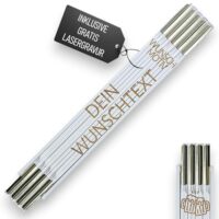 Personalisierter Meterstab aus Holz, Zollstock mit individueller Lasergravur, Made in Germany, perfektes Geschenk für Männer, Papa oder Opa