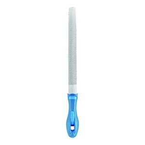 Halbrunde Holzraspeln mit Raspelhieb H2 auf zwei Seiten, inkl. Ergonomie-Feilenheft für universelle Schrupp- und Schlichtarbeiten