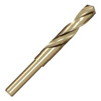 Präzisionsgeschliffener HSS-Co Spiralbohrer für Metall, Edelstahl und Eisen, 10 mm Rundschaft, abgedrehter Schaft, professionelles Werkzeug