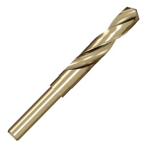 Präzisionsgeschliffener HSS-Co Spiralbohrer für Metall, Edelstahl und Eisen, 10 mm Rundschaft, abgedrehter Schaft, professionelles Werkzeug