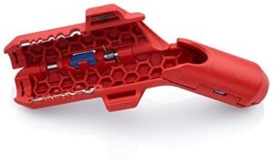 Professionelle Abzieheinrichtungen mit kompatiblen Design für KnipexErgoStrip, blau/rote rutschfeste Beschichtung zur Verbesserung der Haltbarkeit und Rutschfähigkeit