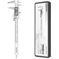 Hochwertiger digitaler Messschieber aus Edelstahl mit 8 Zoll (200mm) Durchmesser, elektronische Bruchzahl-Zoll-Metrische Umrechnung und drei Messmodi für Länge Breite Tiefe Innendurchmesser Außendurchmesser. Ideal für Industrie Handwerk und private Zwecke.