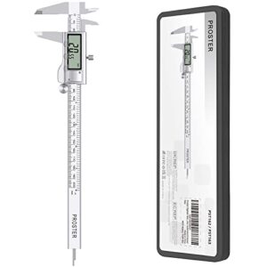Hochwertiger digitaler Messschieber aus Edelstahl mit 8 Zoll (200mm) Durchmesser, elektronische Bruchzahl-Zoll-Metrische Umrechnung und drei Messmodi für Länge Breite Tiefe Innendurchmesser Außendurchmesser. Ideal für Industrie Handwerk und private Zwecke.