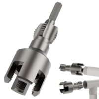 PVC-Rohrgewindeschneider für PVC/PPR-Rohre, Innenrohgewinde Öffner, Außenrohgewindewerkzeug für Kunststoffrohre 1/2"