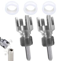 2-stückiges PVC-Rohrgewindeschneider-Set für Wasserrohr-Gewinde, Innengewinde und Außengewinde öffnen, universell einsetzbar, 1/2" + 3/4"