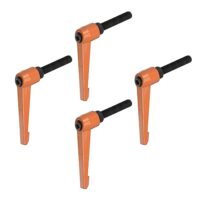 Einstellbarer Klemmhebel mit Handgriffen aus Aluminiumlegierung, M10 x 40mm Außengewinde Gewindebolzen, Schnellverschluss-Mechanismus und Verriegelung für Industriemaschinen und Holzbearbeitungsmaschinen