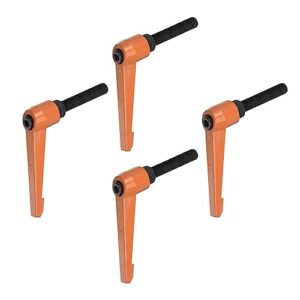 Einstellbarer Klemmhebel mit Handgriffen aus Aluminiumlegierung, M10 x 40mm Außengewinde Gewindebolzen, Schnellverschluss-Mechanismus und Verriegelung für Industriemaschinen und Holzbearbeitungsmaschinen