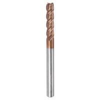Hartmetall Vierkantfräser mit 8mm Durchmesser, HRC55 Mikrokorn-Wolframkarbid, 4 Schneiden Frässtift für Aluminium Kupfer Metall