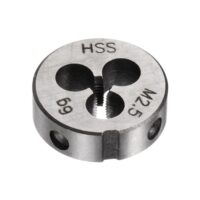 Hochgeschwindigkeitsstahl-Schneideisen für Gewindereparatur, Metrisches M2,5 x 0,45 Gewinde, Reparaturwerkzeug für Edelstahl, Aluminiumlegierung und mehr
