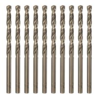 Spiralbohrer, 10 Stück, M35 HSS Metallbohrer für Edelstahl, Kupfer, Holz und andere harte Materialien