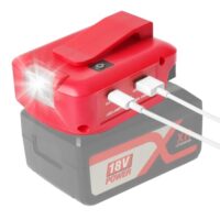 QUPERR USB Akku-Adapter für Einhell 18V Akkusysteme, kompatibel mit PD/QC3.0 Schnellladefunktion und 12V DC Ausgang