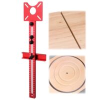 Einstellbarer Aluminium Fräszirkel mit multifunktionaler frässchablone für Kreise und Geraden, QWORK Produkt