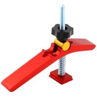 QWORK T Nut Schiene Schnellspannklemmen M8 Niederhalter Klemm für Holzbearbeitung Werkzeug, Aluminiumlegierung, einfache Bedienung, sicherer Einsatz in Fräsmaschinen, Bohrungen und CNC-Werkzeugmaschinen