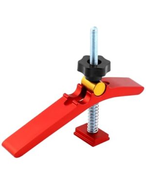 QWORK T Nut Schiene Schnellspannklemmen M8 Niederhalter Klemm für Holzbearbeitung Werkzeug, Aluminiumlegierung, einfache Bedienung, sicherer Einsatz in Fräsmaschinen, Bohrungen und CNC-Werkzeugmaschinen