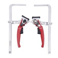 Ratschenklemmen für Tisch, Hebelklemme, Schnellspannzwinge, Max. Spannkraft 220kg, 2 Stück