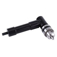 Rechter Winkel Bohrfutter Adapter, 90-Grad-Winkel für Power Elektrische Bohrmaschine mit Schnellspann-Bohrfutter und Sechskantschaft 8mm
