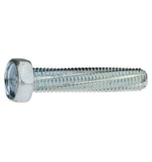 Reidl Gewinde Schneidschrauben 6 x 25 mm DIN 7513 Stahl galvanisch verzinkt, farblos, 100 Stück - Metallverarbeitung, Selbstschneidend, Außensechskant 10