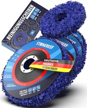 Reinigungsscheiben 5-teilig für verschiedene Anwendungen, wie Werkstatt, KFZ-Bereich, Möbelbearbeitung oder Restaurierung von Oberflächen. Hochwertige Reinigungsscheiben mit robuster Schleifpartikel und feiner Struktur.