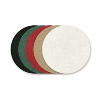 RETOL Superpads, 406 mm weiß, für Einscheibenmaschinen, Polyester (5 Stk.), Schleifpapiere, Oberflächenpolieren