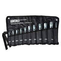 Rohrsteckschlüsselsatz 10-teilig 6-27mm in Rolltasche für Heimwerker und Handwerker