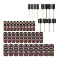 Rotationsschleifring mit 90 Sandrings und 12 Sandtrommeln für Dremel-Rotationswerkzeug, unverzichtbares Zubehör für Ihre Projekte