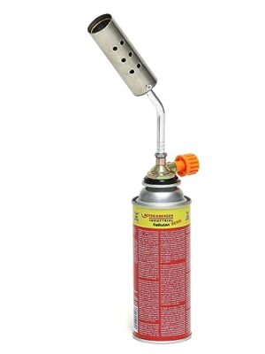 ROTHENBERGER Industrial Brenner Schrumpfbrenner inkl. Gaskartusche für den Kabel- und Rohrleitungsbau bei 600°C Brennerkopf 30 mm