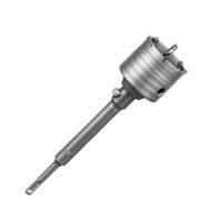 SALI Bohrkrone 70mm SDS Plus M22 Gewinde, Wandlochsägebohrer mit Hartmetall-Zentrierbohrer für Mauerwerk, Natursteine, Sandsteine, Kunststeine und Beton