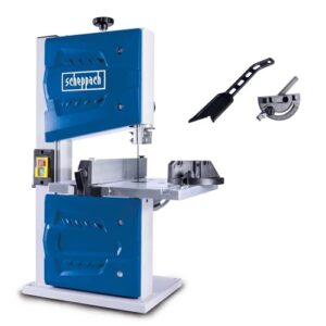 Bandsäge für Sägearbeiten, Scheppach HBS25 mit Durchlasshöhe 80 mm und Schnittgeschwindigkeit 880 m/min