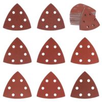 Schleifpapier für Dreieckschleifer, 120 Stück, verschiedene Körnungen und Größen erhältlich, ideal für Holz, Metall und Gips