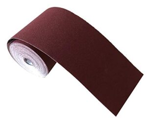 Schleifpapier-Rolle mit Korn 80, Korund, für Metall- und Holzarbeiten, flexibel und langlebig