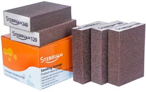 5 PCS Schleifschwamm, grob/mittel/fein/superfein 5 verschiedene Spezifikationen Schleifpads Sortiment für Holz Metall Wandschaum Trockenbau