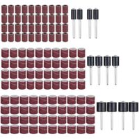 Schleifzubehör für Trommelschleifer, perfektes Set mit Schleifbandabdeckungen und Gummitrommeln für Werkstatt oder DIY-Projekte
