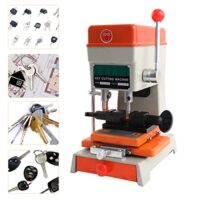ECUTEE Schlüsselkopiermaschine, professionelles Werkzeug für Schlosser und Hausbesitzer, 120W Motor, horizontal gelegte Führung, Edelstahl-Griff, Schnellpositionierungsvorrichtung