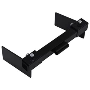 Schneepflug-Adapter für Rasentraktor - Adapter für Schneeschild, Räumschild und Schneepflug anbauen, Stahl mit Pulverbeschichtung, Länge 401mm, Breite 220mm, Höhe 120mm, Schwarz